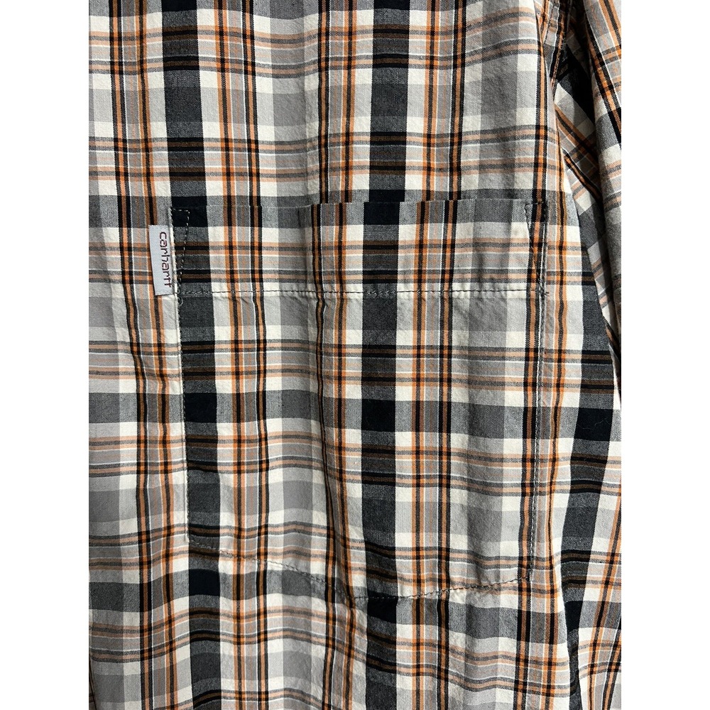 Men's Carhartt Long Sleeve Button Down Shirt Size‎ 2XL Plaid Relaxed XXL - Picture 6 of 6